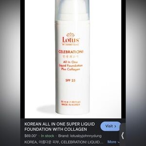 Korean Collagen Super Liquid Foundation Lotus All in One Johnny Dung South Korea